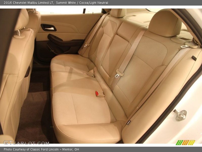 Summit White / Cocoa/Light Neutral 2016 Chevrolet Malibu Limited LT