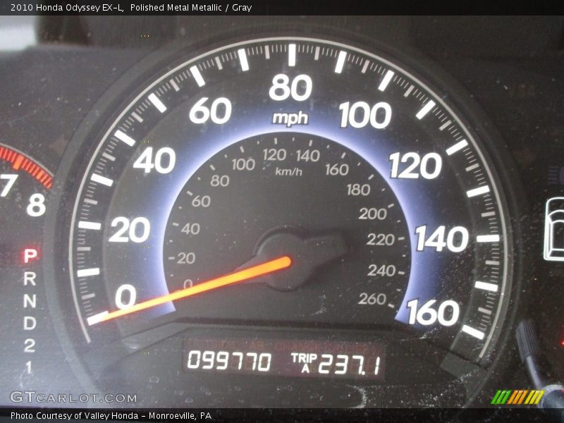 Polished Metal Metallic / Gray 2010 Honda Odyssey EX-L