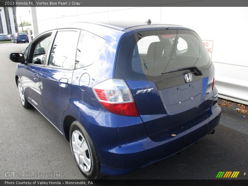 Vortex Blue Pearl / Gray 2013 Honda Fit