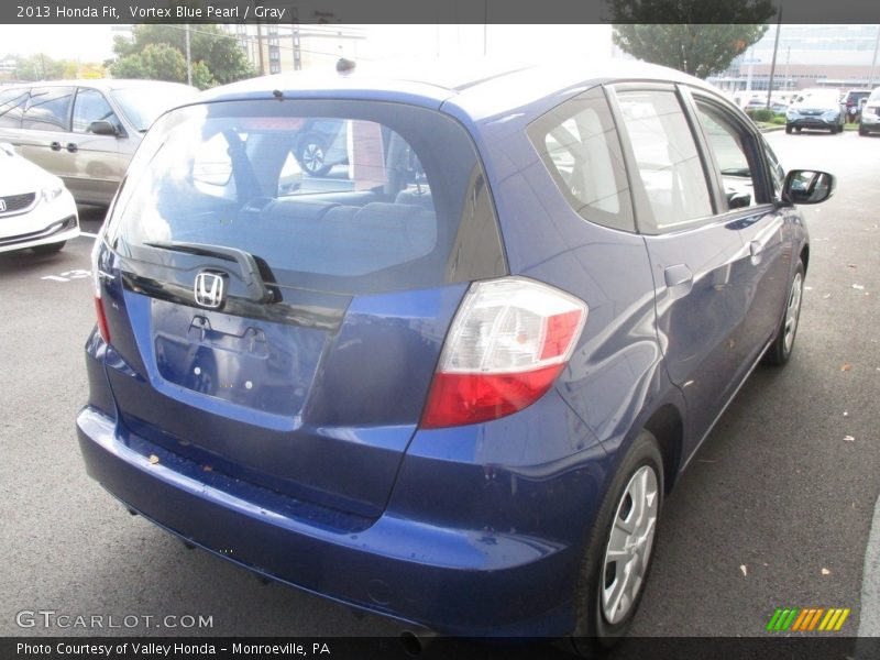 Vortex Blue Pearl / Gray 2013 Honda Fit