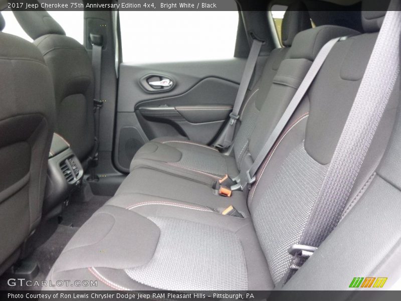 Rear Seat of 2017 Cherokee 75th Anniversary Edition 4x4