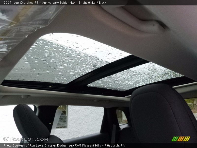 Sunroof of 2017 Cherokee 75th Anniversary Edition 4x4