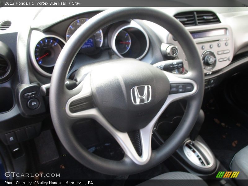 Vortex Blue Pearl / Gray 2013 Honda Fit