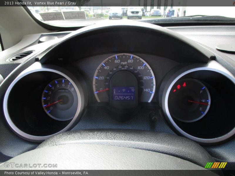 Vortex Blue Pearl / Gray 2013 Honda Fit