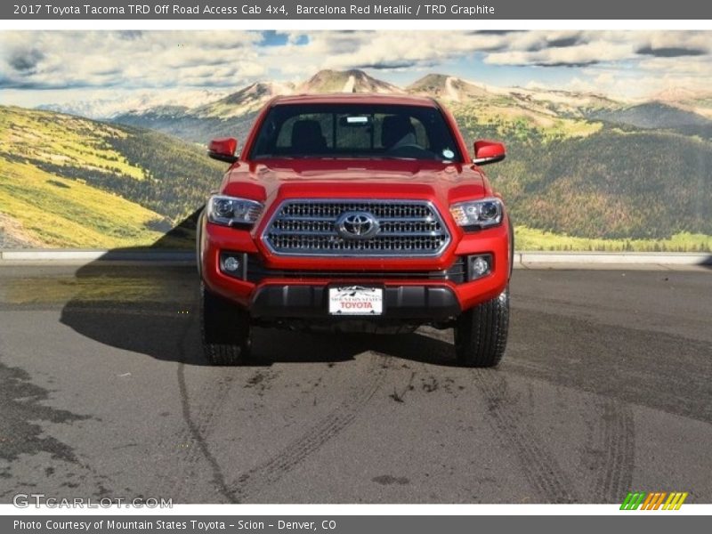 Barcelona Red Metallic / TRD Graphite 2017 Toyota Tacoma TRD Off Road Access Cab 4x4