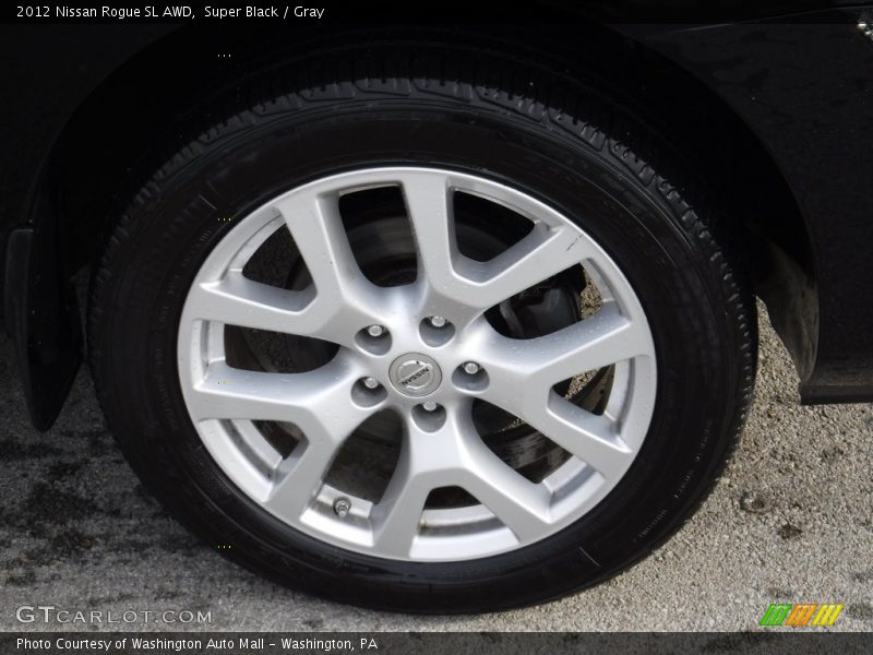 Super Black / Gray 2012 Nissan Rogue SL AWD