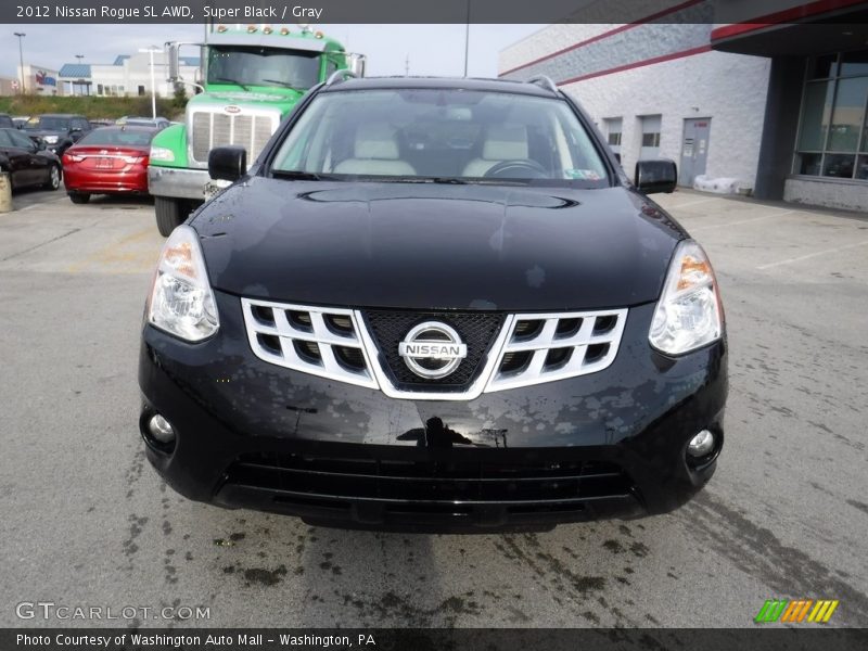 Super Black / Gray 2012 Nissan Rogue SL AWD