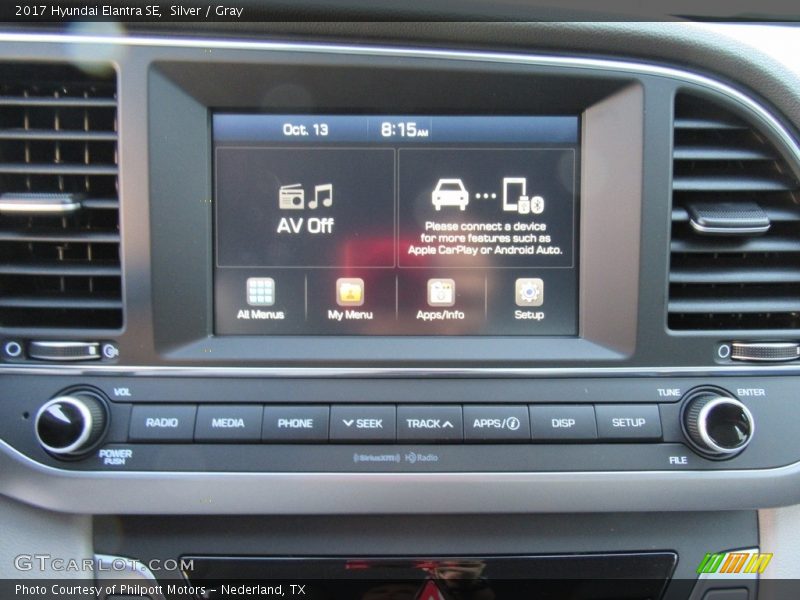 Silver / Gray 2017 Hyundai Elantra SE