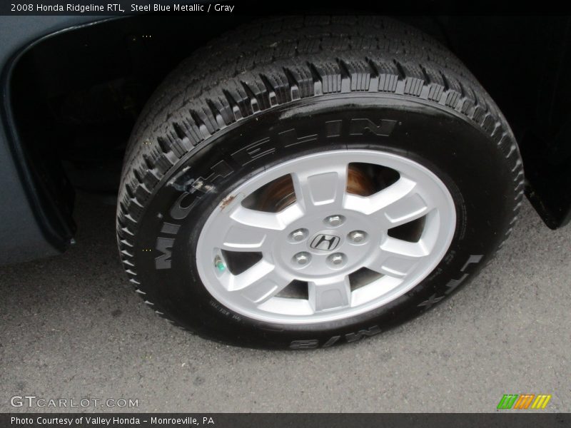 Steel Blue Metallic / Gray 2008 Honda Ridgeline RTL