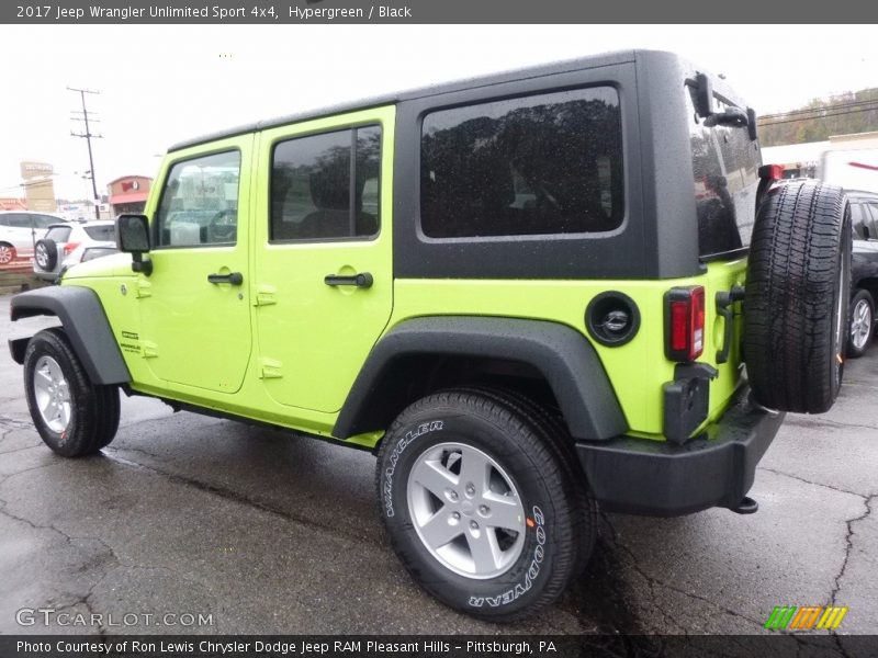 Hypergreen / Black 2017 Jeep Wrangler Unlimited Sport 4x4