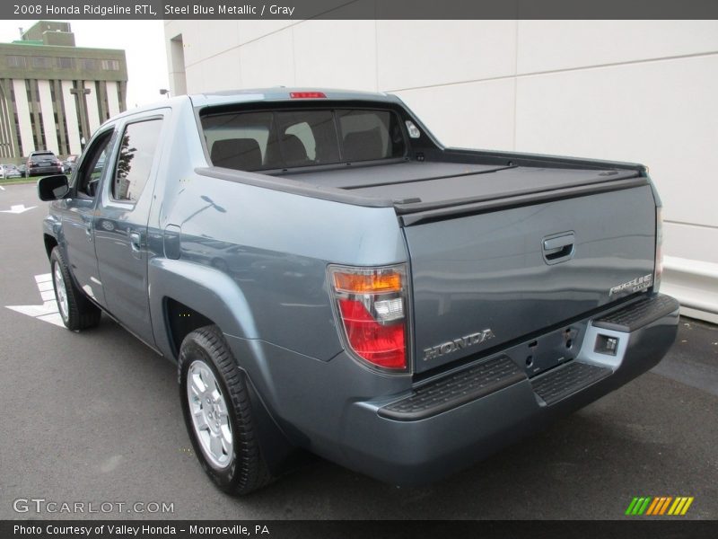 Steel Blue Metallic / Gray 2008 Honda Ridgeline RTL