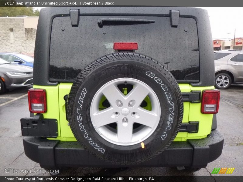 Hypergreen / Black 2017 Jeep Wrangler Unlimited Sport 4x4