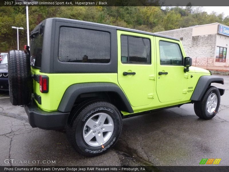 Hypergreen / Black 2017 Jeep Wrangler Unlimited Sport 4x4