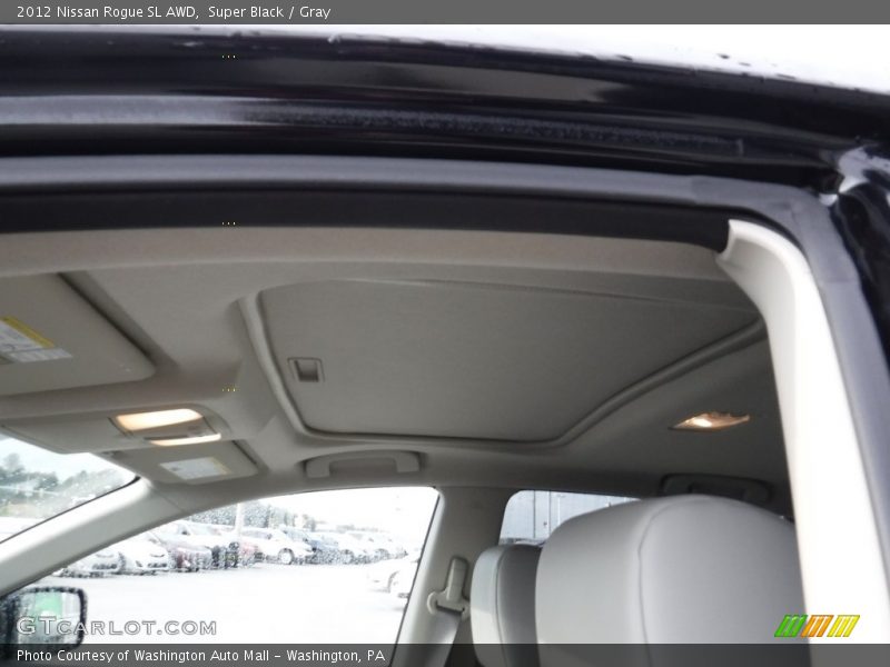 Super Black / Gray 2012 Nissan Rogue SL AWD