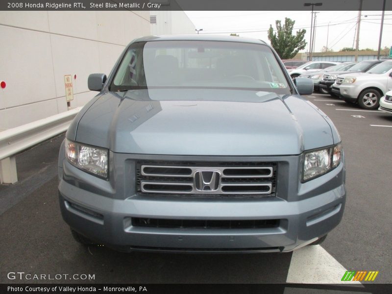 Steel Blue Metallic / Gray 2008 Honda Ridgeline RTL