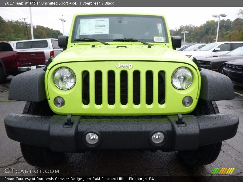 Hypergreen / Black 2017 Jeep Wrangler Unlimited Sport 4x4