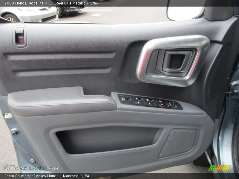 Steel Blue Metallic / Gray 2008 Honda Ridgeline RTL