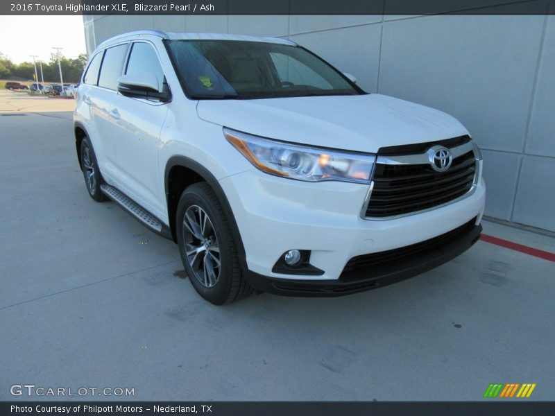 Blizzard Pearl / Ash 2016 Toyota Highlander XLE
