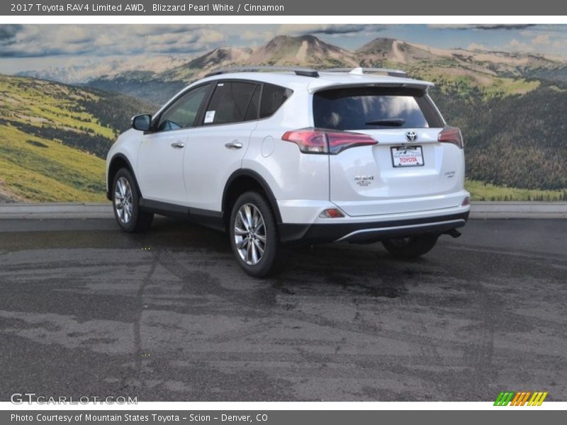 Blizzard Pearl White / Cinnamon 2017 Toyota RAV4 Limited AWD