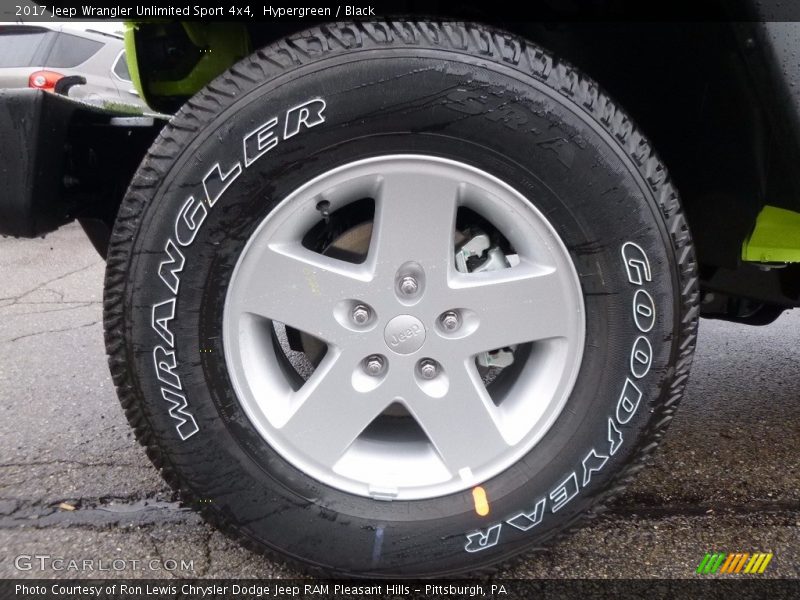 Hypergreen / Black 2017 Jeep Wrangler Unlimited Sport 4x4