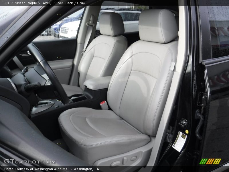 Super Black / Gray 2012 Nissan Rogue SL AWD