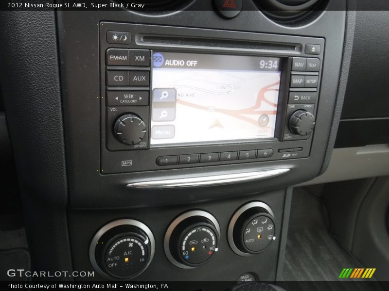 Super Black / Gray 2012 Nissan Rogue SL AWD