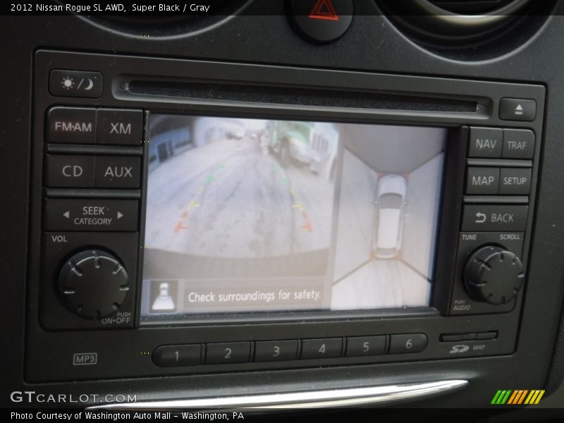 Super Black / Gray 2012 Nissan Rogue SL AWD