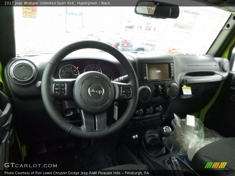 Hypergreen / Black 2017 Jeep Wrangler Unlimited Sport 4x4