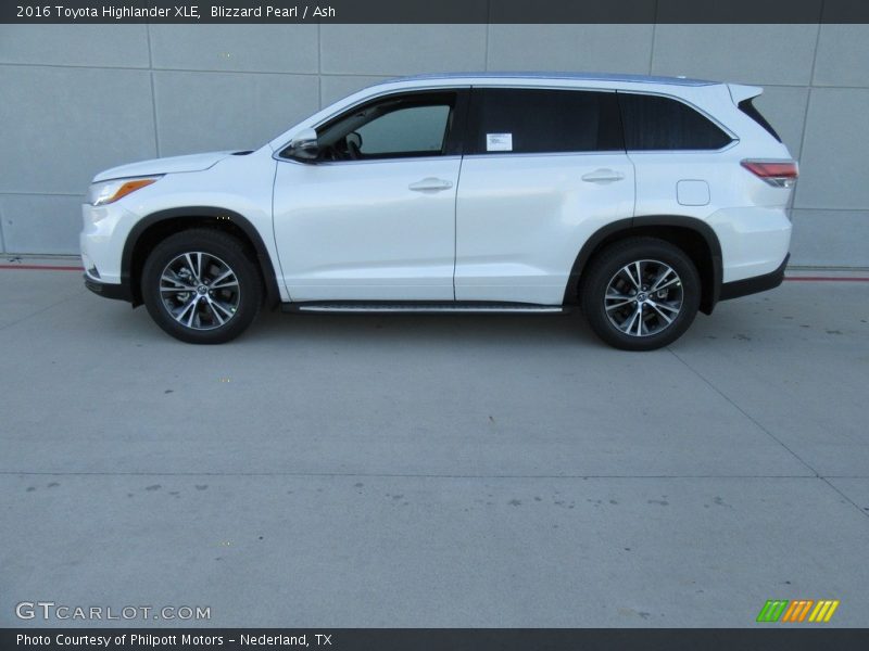 Blizzard Pearl / Ash 2016 Toyota Highlander XLE