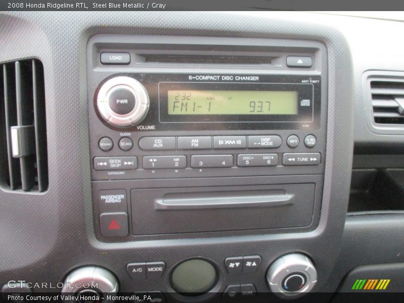 Steel Blue Metallic / Gray 2008 Honda Ridgeline RTL