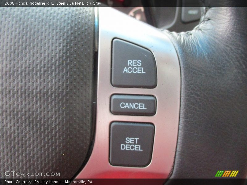 Steel Blue Metallic / Gray 2008 Honda Ridgeline RTL