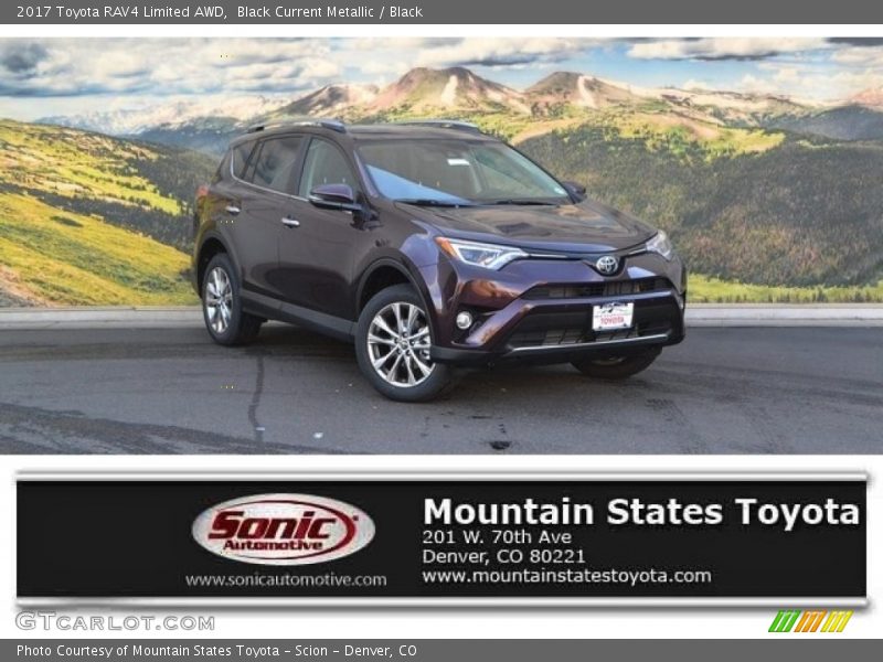 Black Current Metallic / Black 2017 Toyota RAV4 Limited AWD