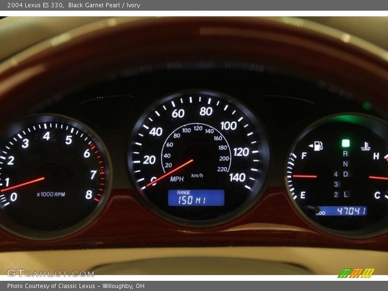 Black Garnet Pearl / Ivory 2004 Lexus ES 330