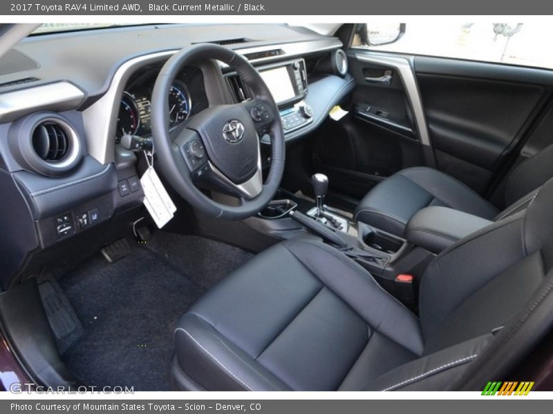 Black Current Metallic / Black 2017 Toyota RAV4 Limited AWD