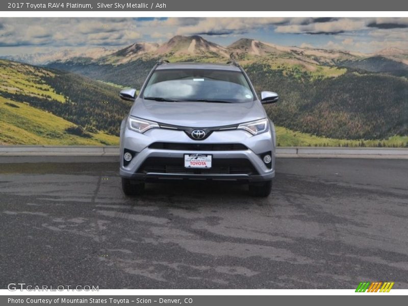 Silver Sky Metallic / Ash 2017 Toyota RAV4 Platinum