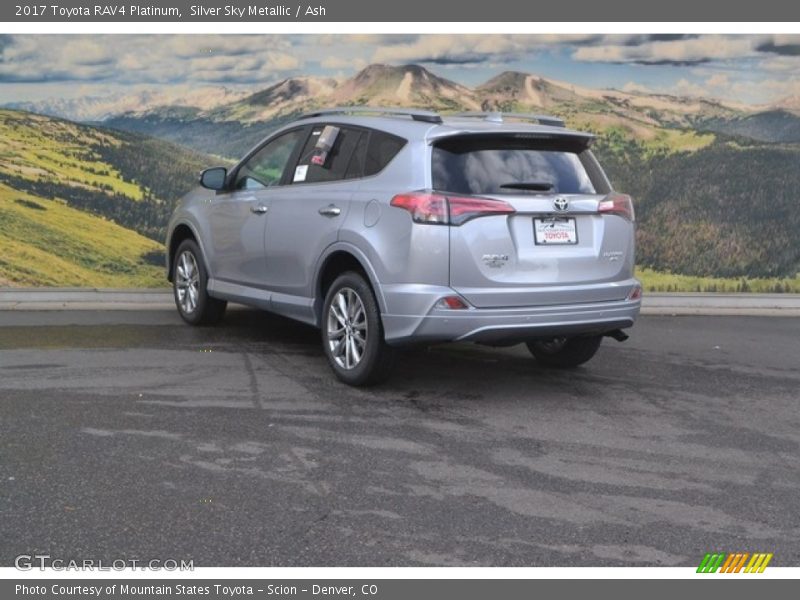 Silver Sky Metallic / Ash 2017 Toyota RAV4 Platinum