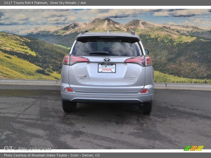 Silver Sky Metallic / Ash 2017 Toyota RAV4 Platinum