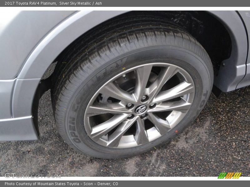 Silver Sky Metallic / Ash 2017 Toyota RAV4 Platinum