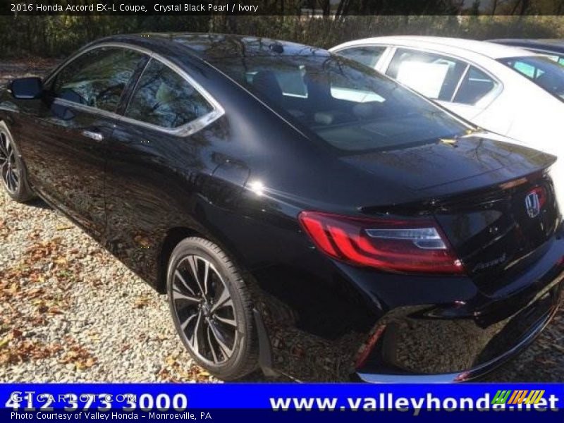 Crystal Black Pearl / Ivory 2016 Honda Accord EX-L Coupe