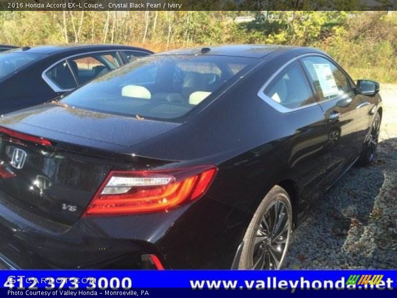 Crystal Black Pearl / Ivory 2016 Honda Accord EX-L Coupe