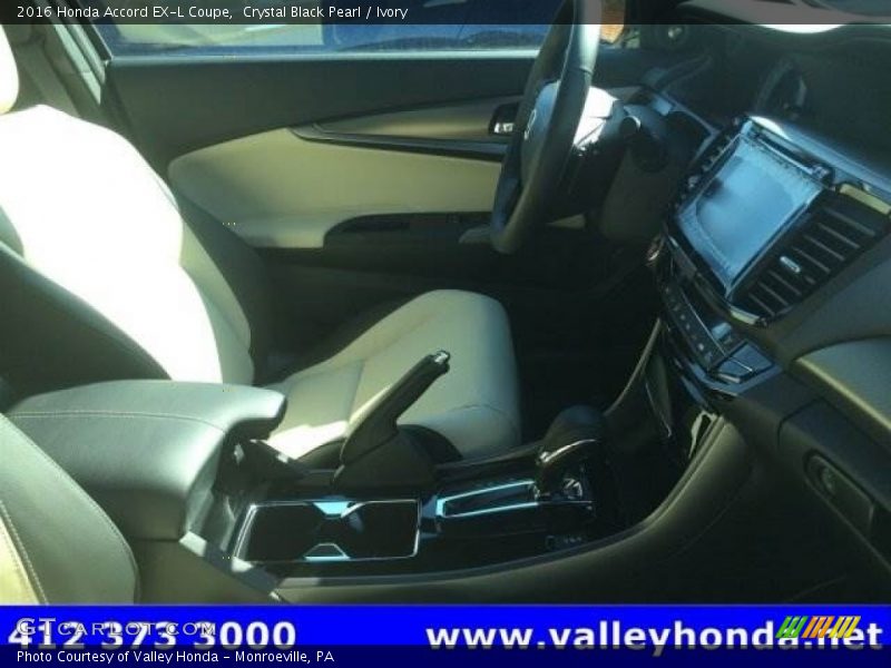 Crystal Black Pearl / Ivory 2016 Honda Accord EX-L Coupe