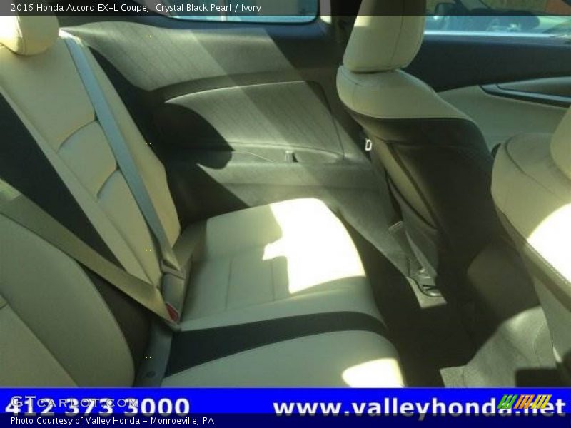 Crystal Black Pearl / Ivory 2016 Honda Accord EX-L Coupe