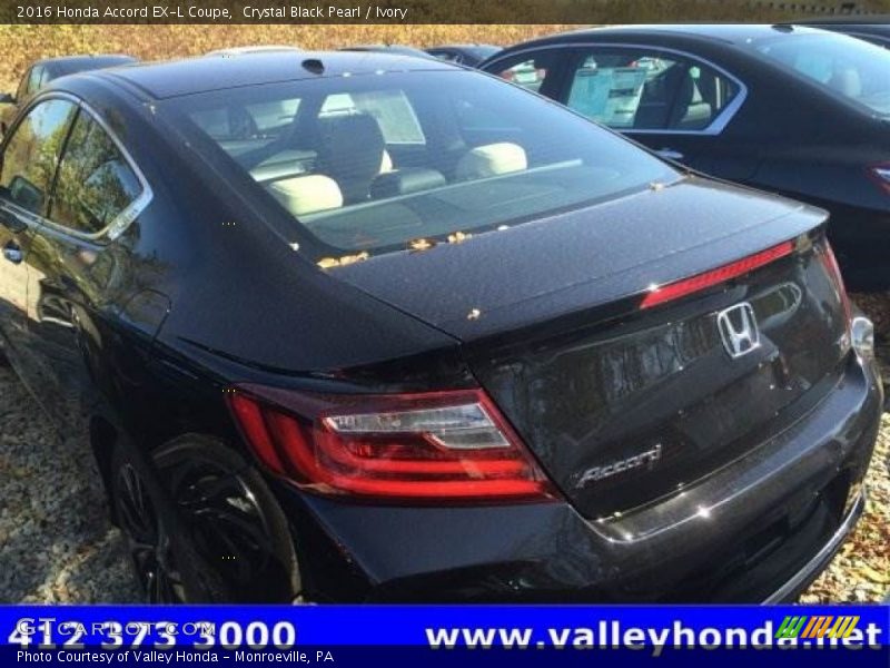 Crystal Black Pearl / Ivory 2016 Honda Accord EX-L Coupe