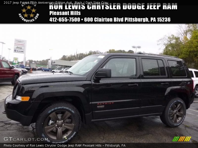 Black / Dark Slate Gray 2017 Jeep Patriot 75th Anniversary Edition 4x4
