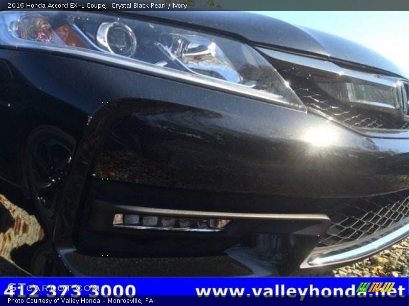 Crystal Black Pearl / Ivory 2016 Honda Accord EX-L Coupe