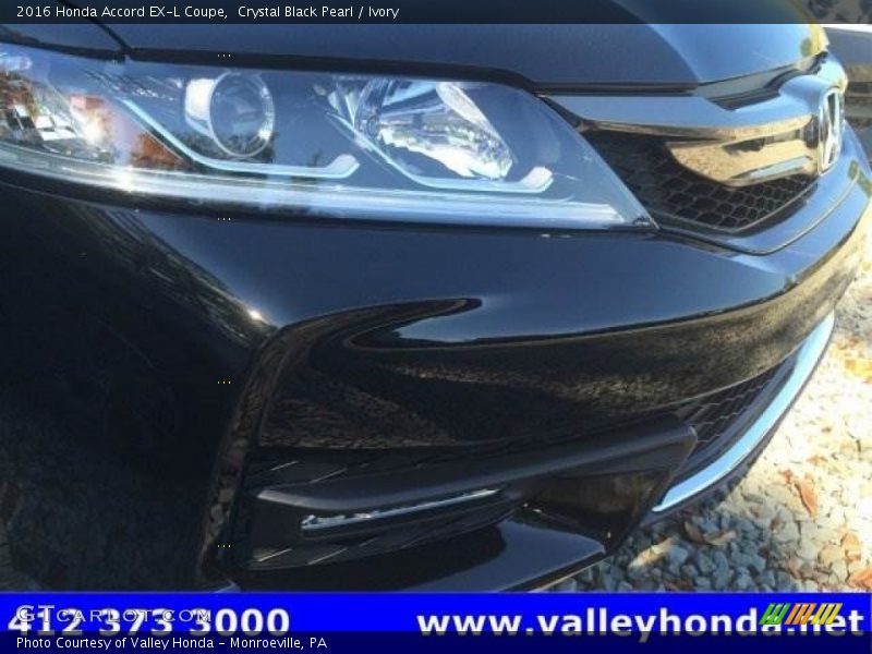Crystal Black Pearl / Ivory 2016 Honda Accord EX-L Coupe