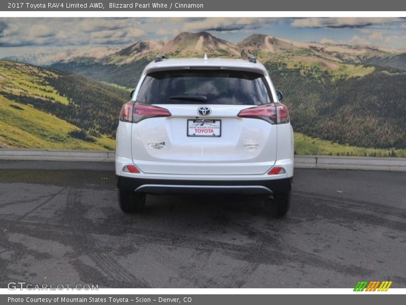 Blizzard Pearl White / Cinnamon 2017 Toyota RAV4 Limited AWD