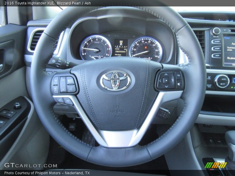 Blizzard Pearl / Ash 2016 Toyota Highlander XLE