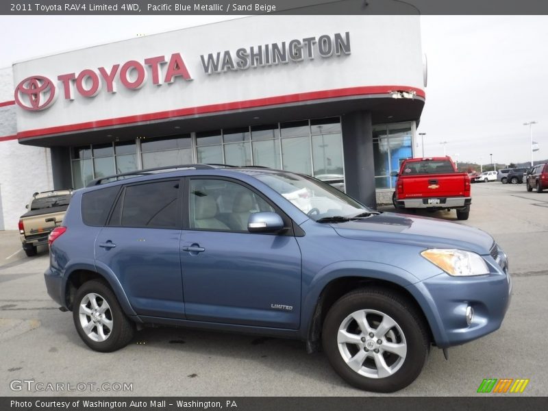 Pacific Blue Metallic / Sand Beige 2011 Toyota RAV4 Limited 4WD