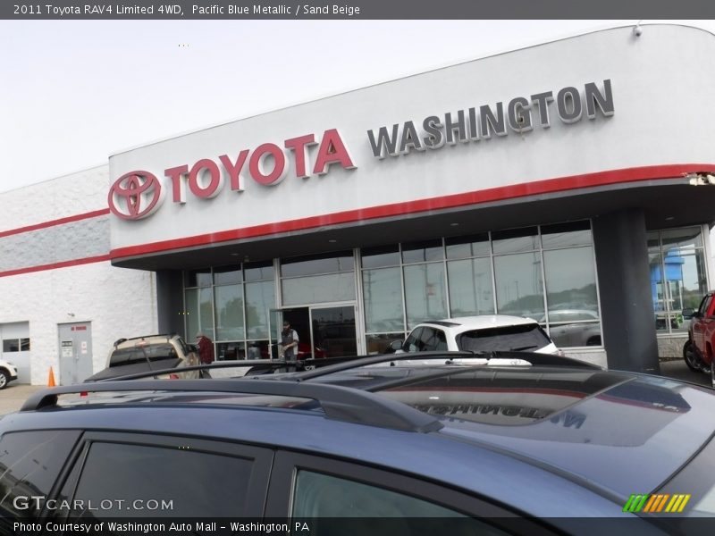 Pacific Blue Metallic / Sand Beige 2011 Toyota RAV4 Limited 4WD